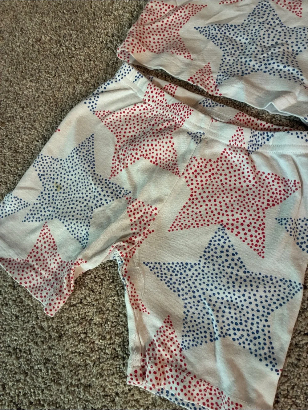 Carter’s Patriotic Red White & Blue Star Pajama Set Size 3T